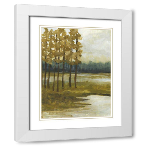 Etoile I White Modern Wood Framed Art Print with Double Matting by McMullen, Charles