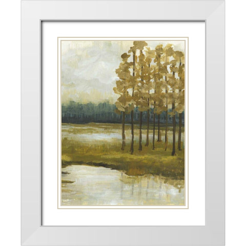 Etoile II White Modern Wood Framed Art Print with Double Matting by McMullen, Charles