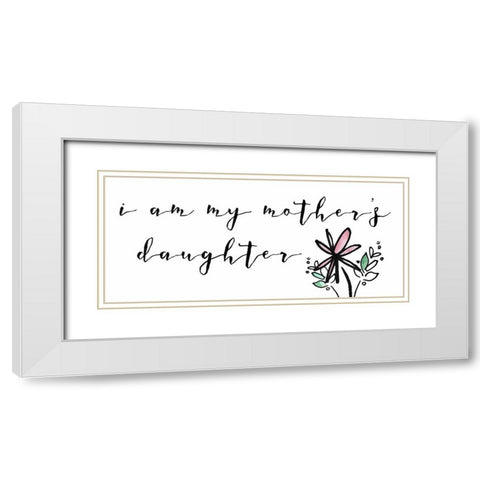 Got It From My Mama Collection D White Modern Wood Framed Art Print with Double Matting by Sizemore, Natalie