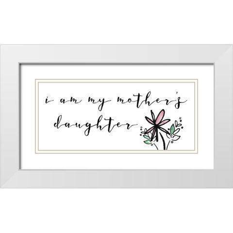 Got It From My Mama Collection D White Modern Wood Framed Art Print with Double Matting by Sizemore, Natalie