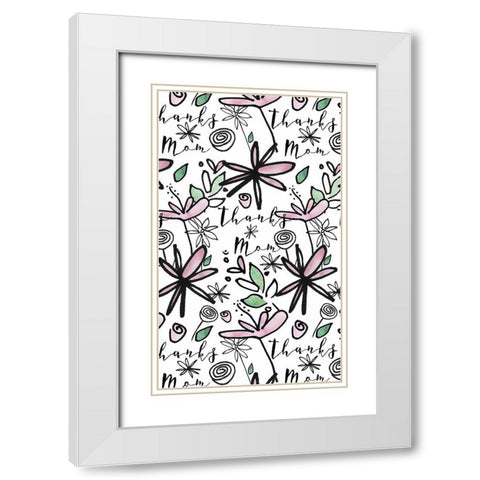 Got It From My Mama Collection E White Modern Wood Framed Art Print with Double Matting by Sizemore, Natalie