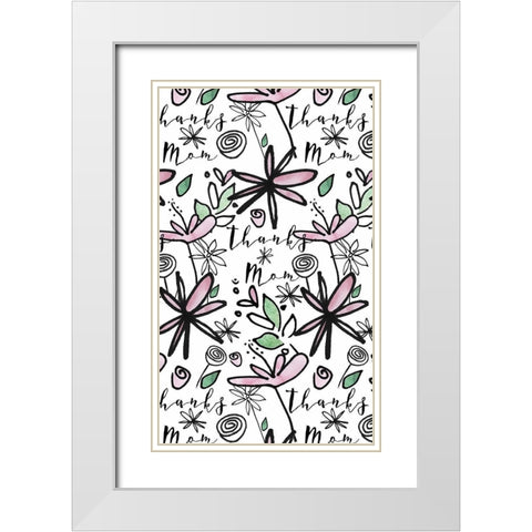 Got It From My Mama Collection E White Modern Wood Framed Art Print with Double Matting by Sizemore, Natalie