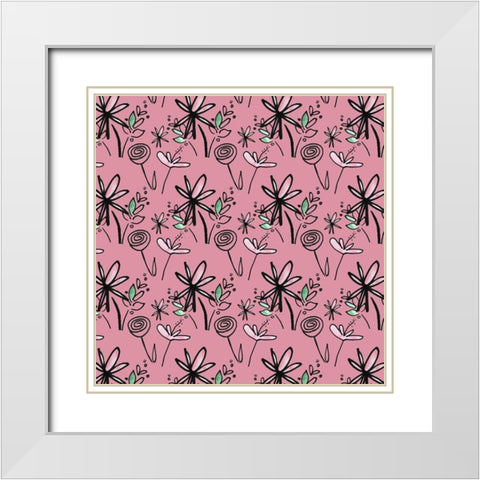 Got It From My Mama Collection H White Modern Wood Framed Art Print with Double Matting by Sizemore, Natalie