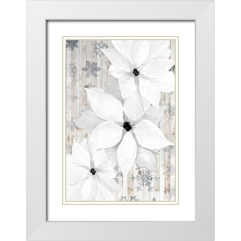 Sophisticated Christmas Collection F White Modern Wood Framed Art Print with Double Matting by Popp, Grace