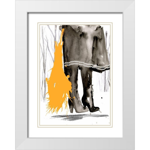 Witchy Mischief Collection B White Modern Wood Framed Art Print with Double Matting by Parker, Jennifer Paxton