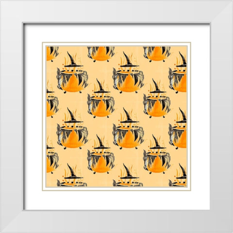 Witchy Mischief Collection I White Modern Wood Framed Art Print with Double Matting by Parker, Jennifer Paxton