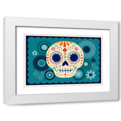 Calaveras Collection A White Modern Wood Framed Art Print with Double Matting by Barnes, Victoria