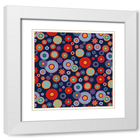 Calaveras Collection I White Modern Wood Framed Art Print with Double Matting by Barnes, Victoria