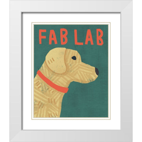 Fab Lab White Modern Wood Framed Art Print with Double Matting by Inner Circle
