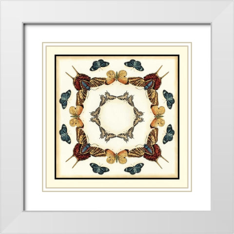 Butterfly Collector I White Modern Wood Framed Art Print with Double Matting by Zarris, Chariklia