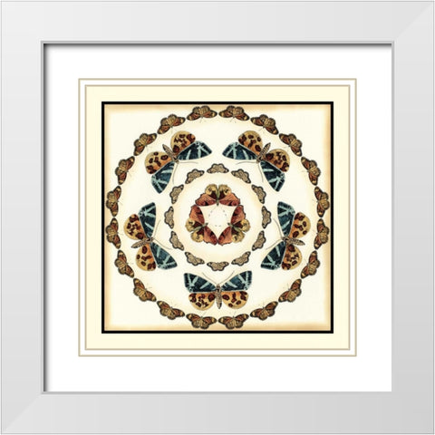 Butterfly Collector III White Modern Wood Framed Art Print with Double Matting by Zarris, Chariklia