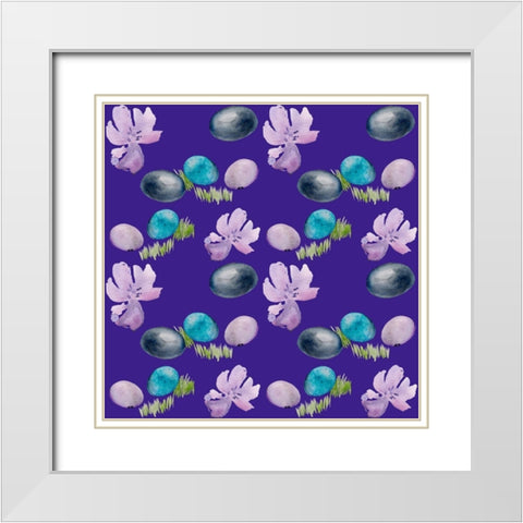 Bright Easter Bouquet Collection I White Modern Wood Framed Art Print with Double Matting by Parker, Jennifer Paxton