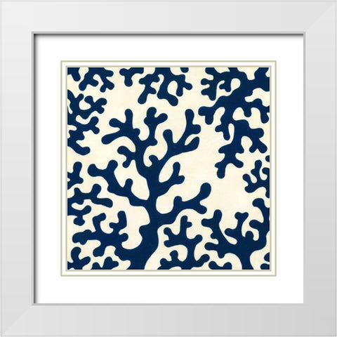 Ocean Motifs I White Modern Wood Framed Art Print with Double Matting by Vess, June Erica