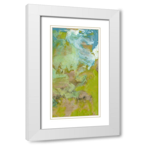 Amorphous II White Modern Wood Framed Art Print with Double Matting by Goldberger, Jennifer