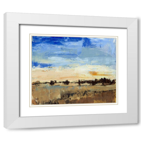 Open Range II White Modern Wood Framed Art Print with Double Matting by OToole, Tim