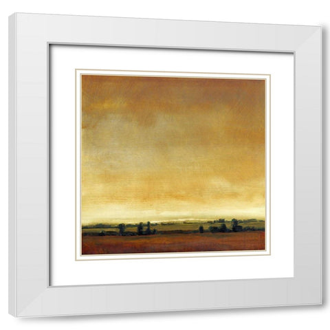 Radiant Sky I White Modern Wood Framed Art Print with Double Matting by OToole, Tim