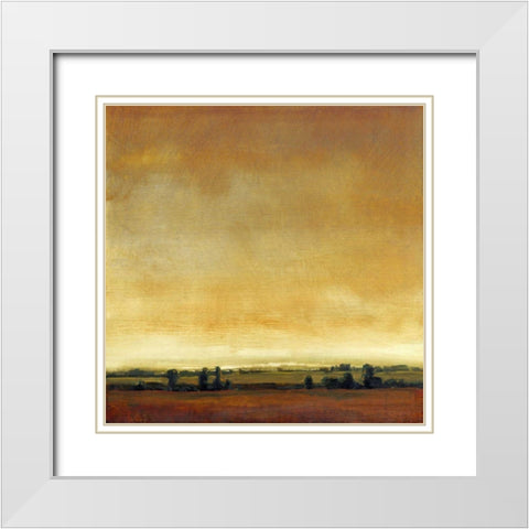 Radiant Sky I White Modern Wood Framed Art Print with Double Matting by OToole, Tim