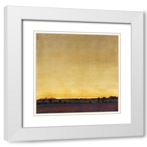 Radiant Sky II White Modern Wood Framed Art Print with Double Matting by OToole, Tim