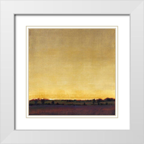 Radiant Sky II White Modern Wood Framed Art Print with Double Matting by OToole, Tim