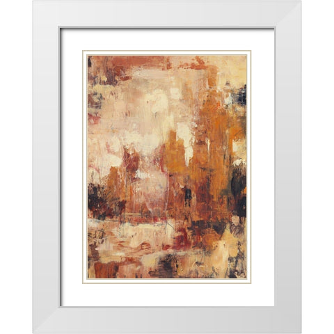 Continuity I White Modern Wood Framed Art Print with Double Matting by OToole, Tim