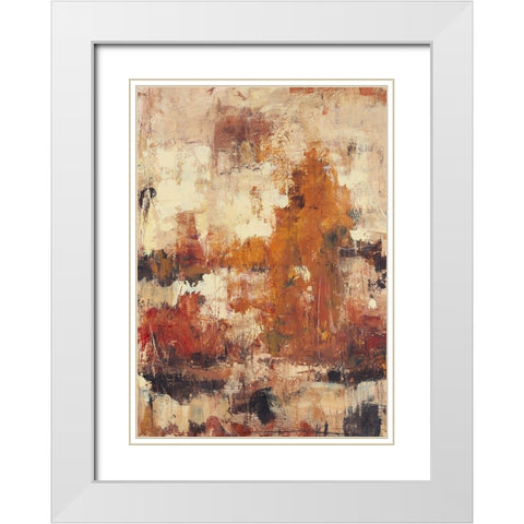 Continuity II White Modern Wood Framed Art Print with Double Matting by OToole, Tim