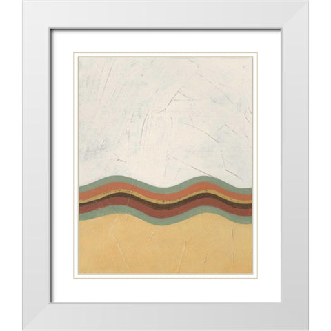 Demitasse III White Modern Wood Framed Art Print with Double Matting by Vess, June Erica