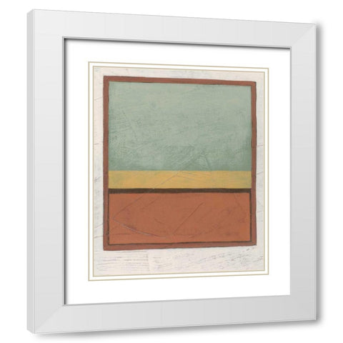 Demitasse V White Modern Wood Framed Art Print with Double Matting by Vess, June Erica