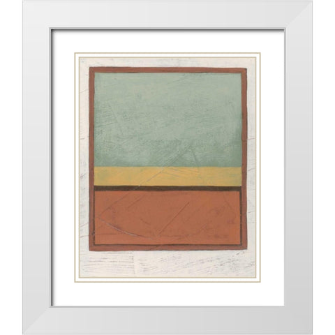 Demitasse V White Modern Wood Framed Art Print with Double Matting by Vess, June Erica