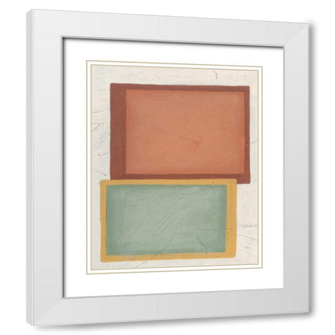 Demitasse VI White Modern Wood Framed Art Print with Double Matting by Vess, June Erica