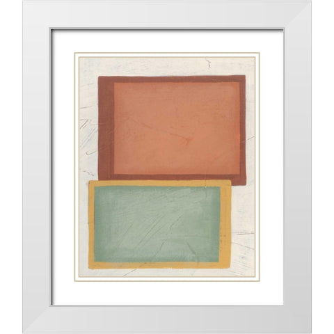 Demitasse VI White Modern Wood Framed Art Print with Double Matting by Vess, June Erica