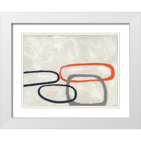 Capacity I White Modern Wood Framed Art Print with Double Matting by Zarris, Chariklia