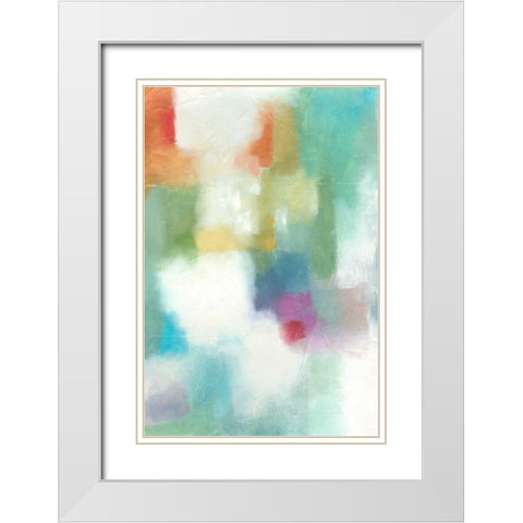 Santiago I White Modern Wood Framed Art Print with Double Matting by Zarris, Chariklia