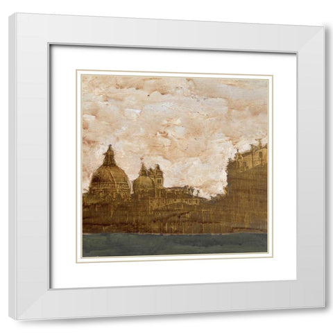 Venetian Holiday II White Modern Wood Framed Art Print with Double Matting by Ludwig, Alicia
