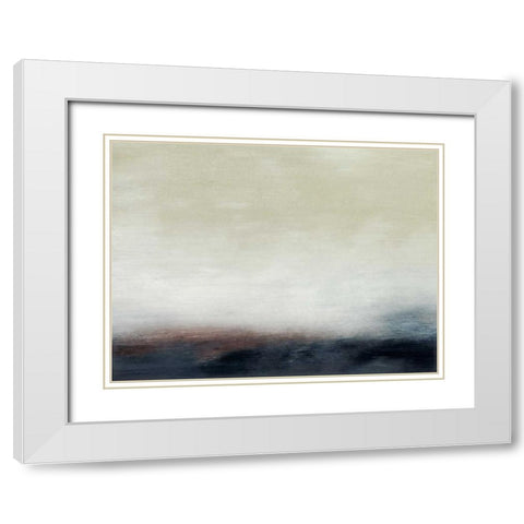 Water VI White Modern Wood Framed Art Print with Double Matting by Gordon, Sharon