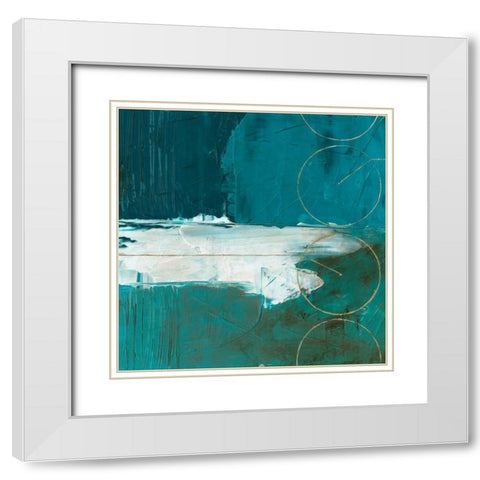 Seabound II White Modern Wood Framed Art Print with Double Matting by Vess, June Erica