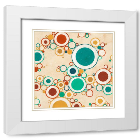 Molecular Landscape I White Modern Wood Framed Art Print with Double Matting by Vess, June Erica