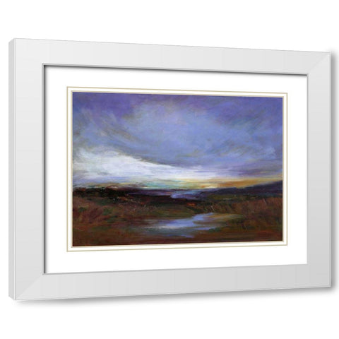 Coastal Wetlands White Modern Wood Framed Art Print with Double Matting by Finch, Sheila