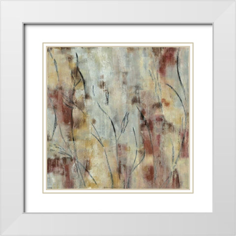 Autumn Harvest II White Modern Wood Framed Art Print with Double Matting by Vision Studio