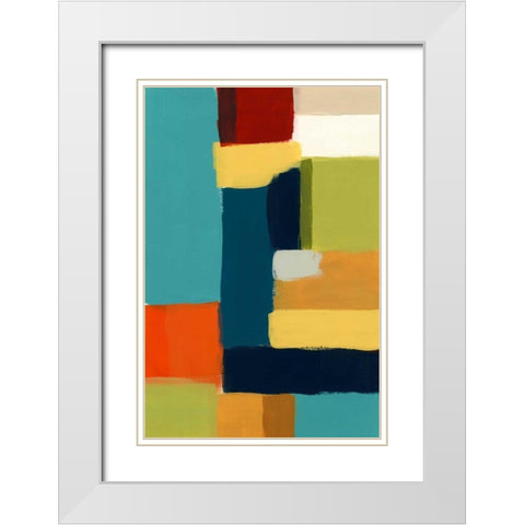 Metro Palette I White Modern Wood Framed Art Print with Double Matting by Vess, June Erica