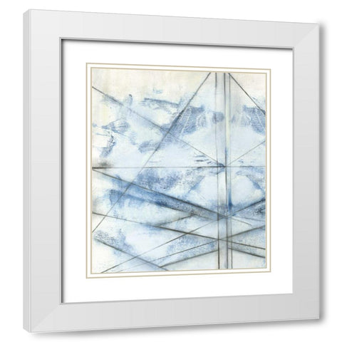 Cloud Spectrum I White Modern Wood Framed Art Print with Double Matting by Goldberger, Jennifer
