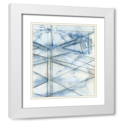 Cloud Spectrum II White Modern Wood Framed Art Print with Double Matting by Goldberger, Jennifer