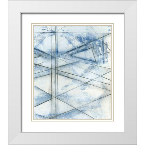 Cloud Spectrum II White Modern Wood Framed Art Print with Double Matting by Goldberger, Jennifer