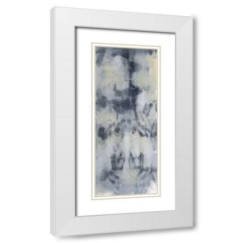 Imprint II White Modern Wood Framed Art Print with Double Matting by Goldberger, Jennifer