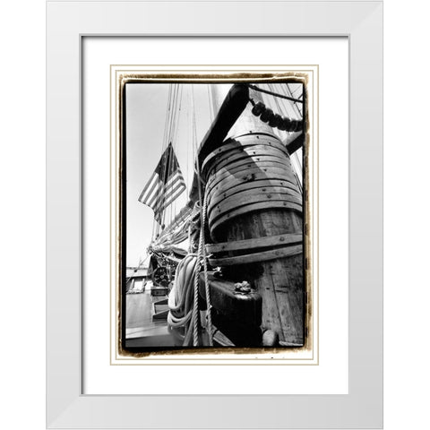 Set Sail V White Modern Wood Framed Art Print with Double Matting by DeNardo, Laura