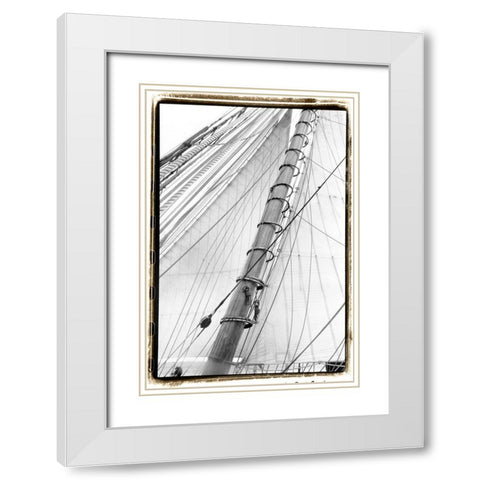 Set Sail VI White Modern Wood Framed Art Print with Double Matting by DeNardo, Laura