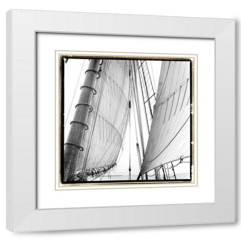 Under Sail II White Modern Wood Framed Art Print with Double Matting by DeNardo, Laura