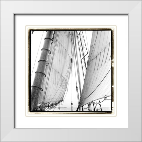 Under Sail II White Modern Wood Framed Art Print with Double Matting by DeNardo, Laura