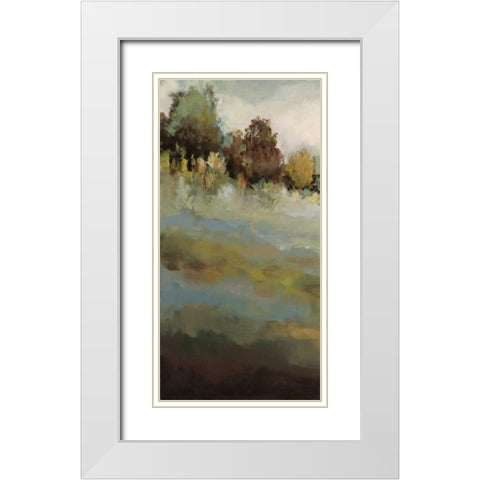 The Trail of Her Heart I White Modern Wood Framed Art Print with Double Matting by Long, Christina