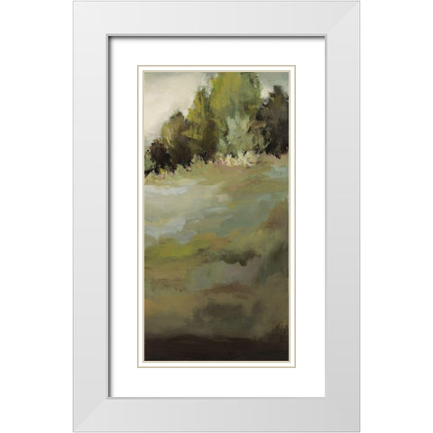 The Trail of Her Heart II White Modern Wood Framed Art Print with Double Matting by Long, Christina