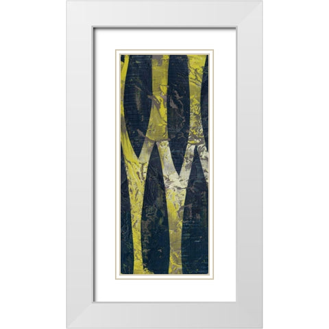 Exclusion I White Modern Wood Framed Art Print with Double Matting by Goldberger, Jennifer